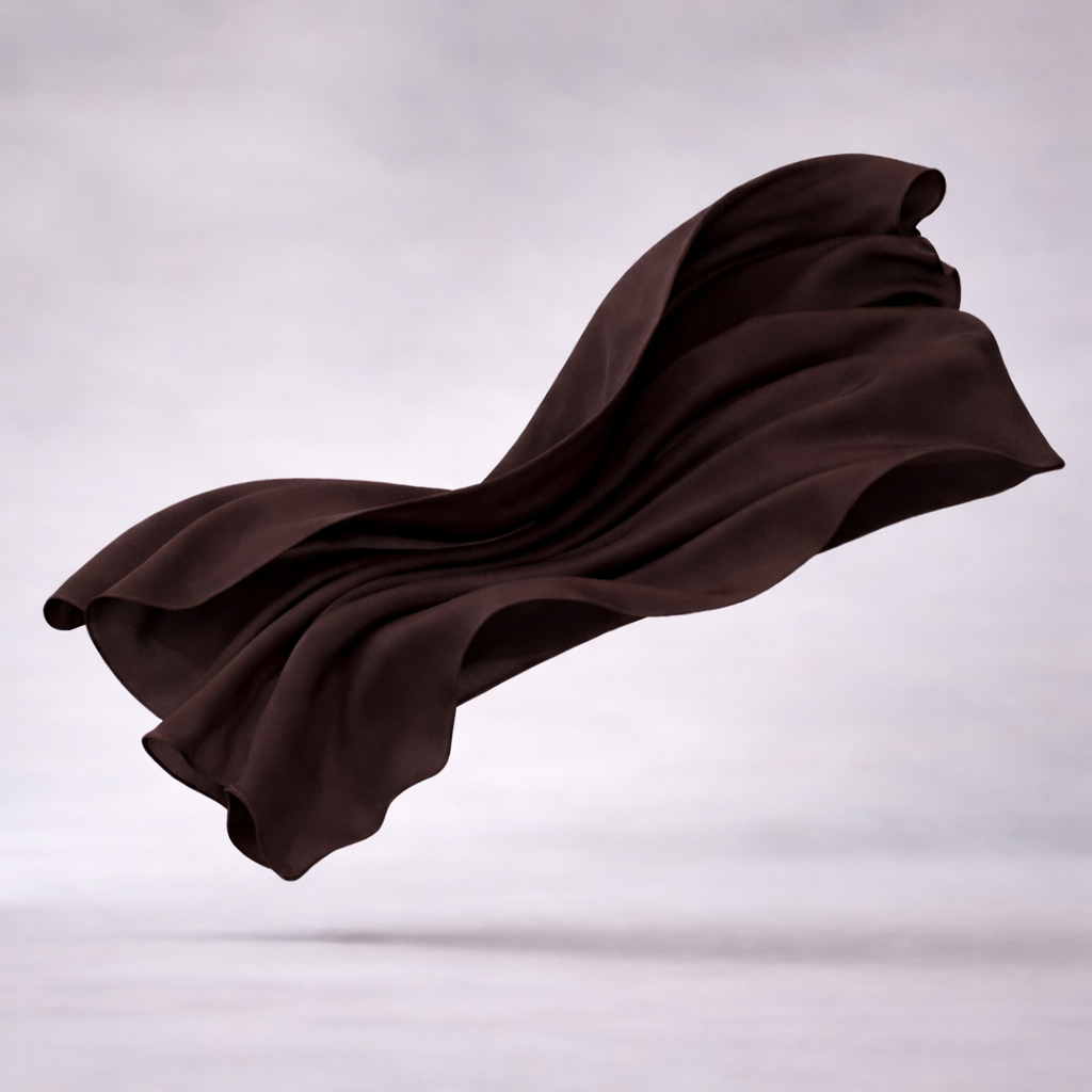 Ready-to-Wear Korean Chiffon Hijab — Brown