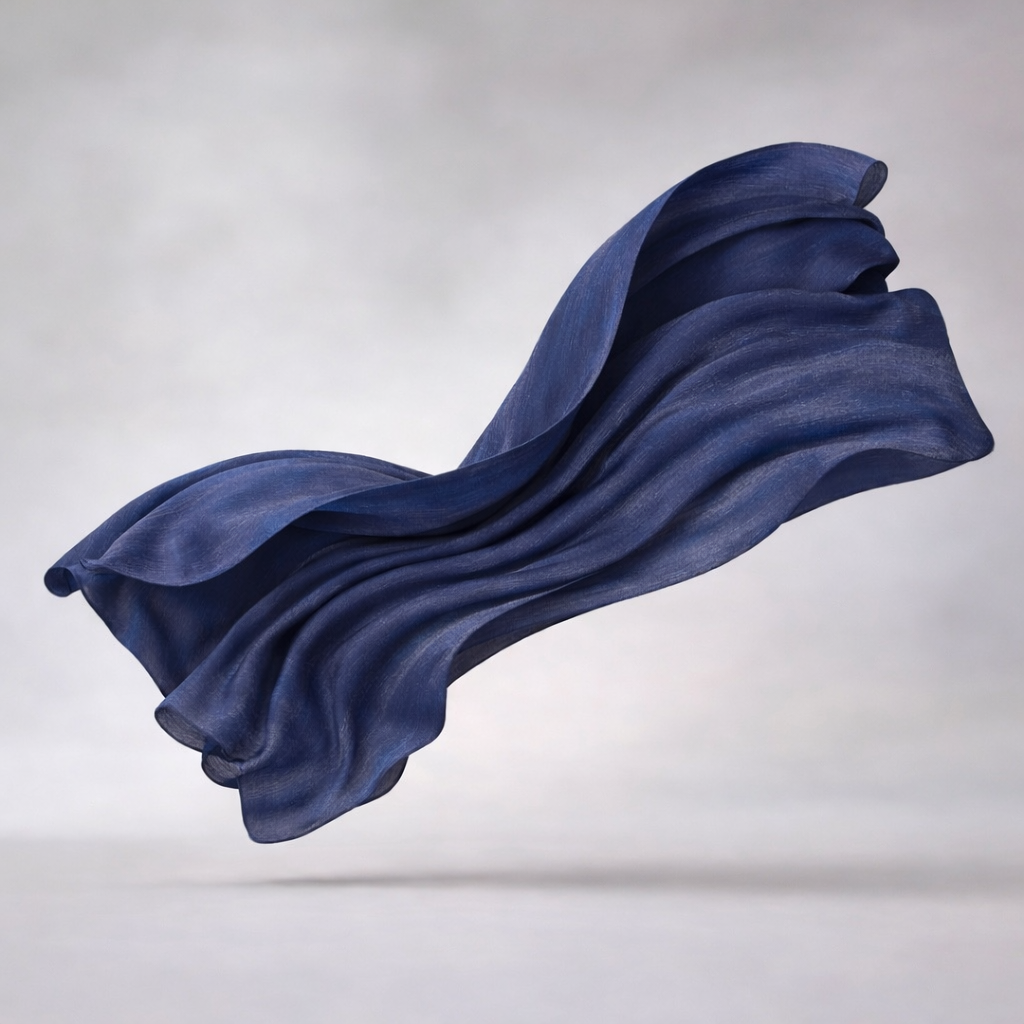 Ready-to-Wear Organza Hijab - Royal Blue