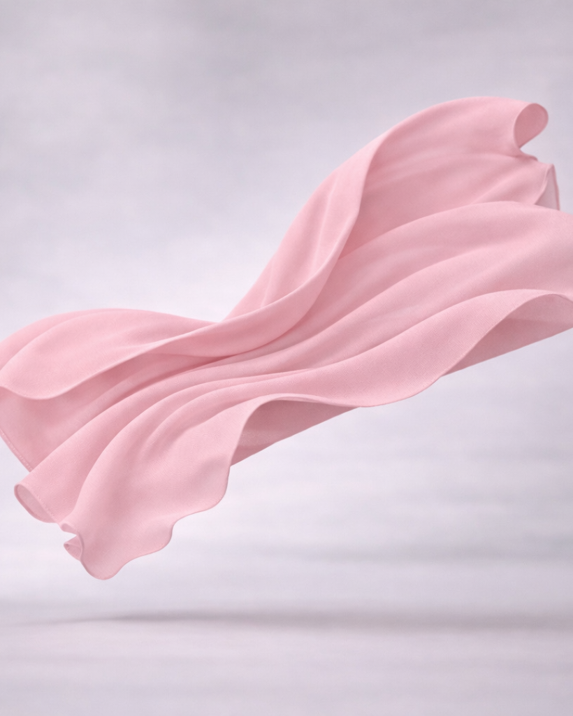 Ready-to-Wear Korean Chiffon Hijab — Blush Pink
