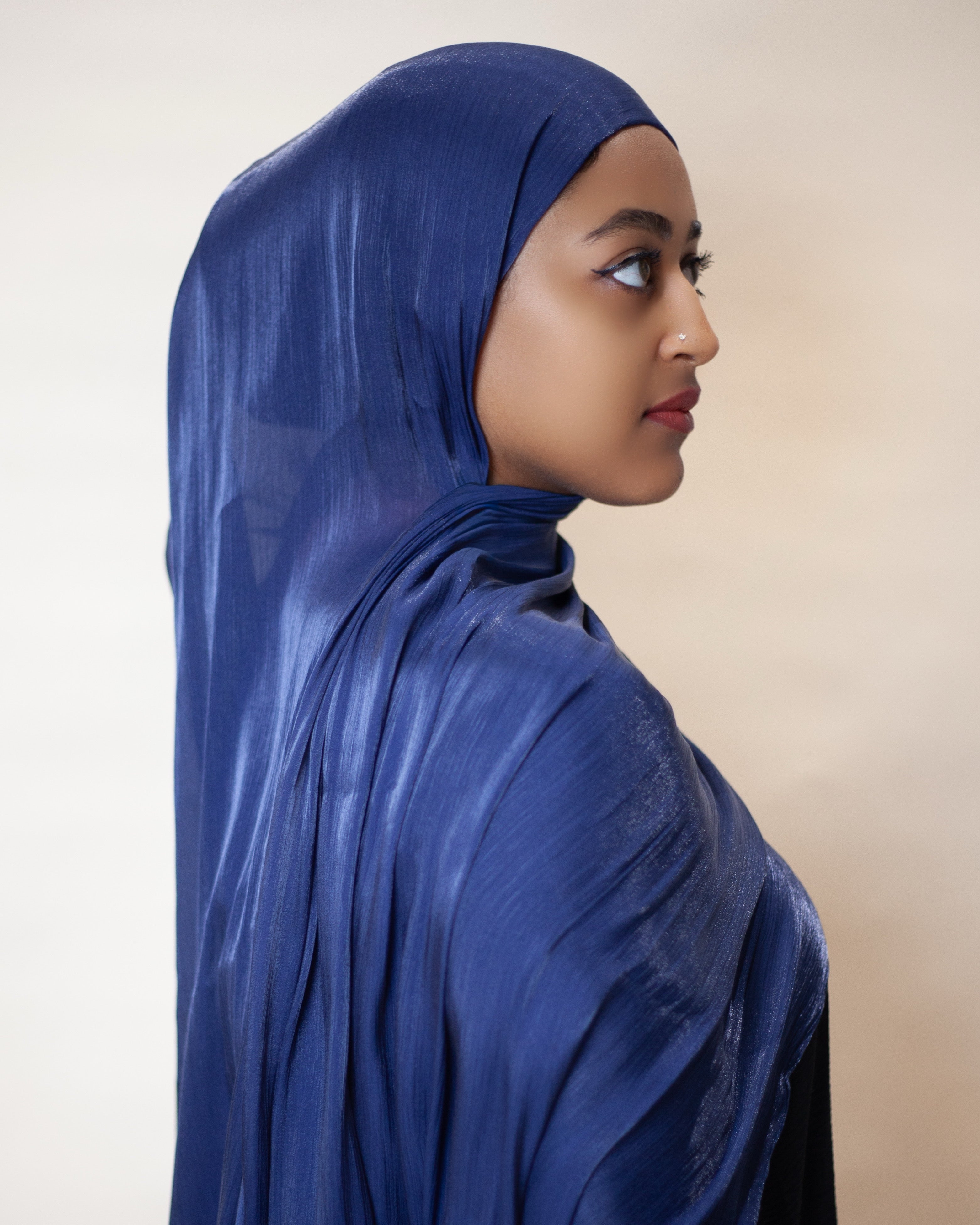 Ready-to-Wear Organza Hijab - Royal Blue