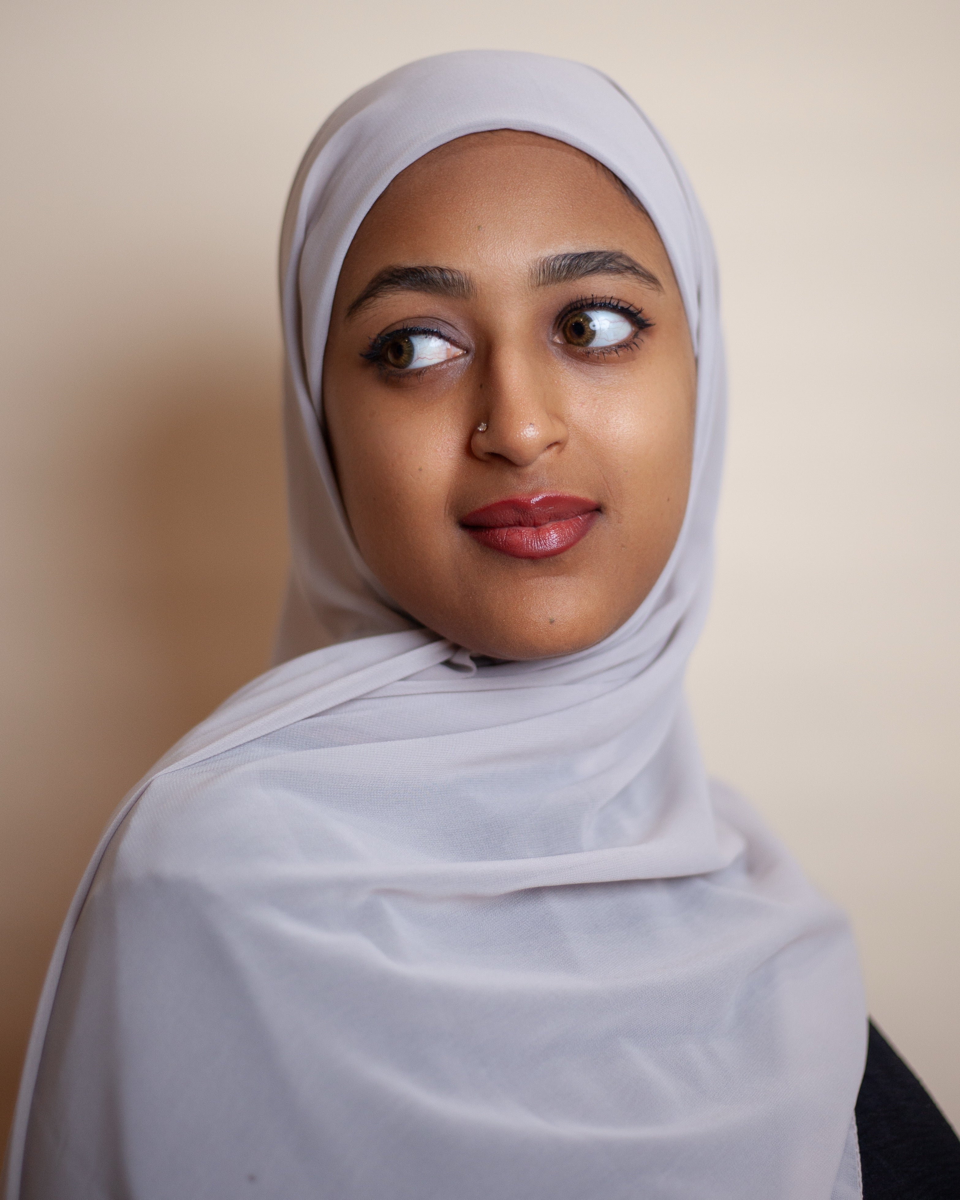 Ready-to-Wear Korean Chiffon Hijab — Warm Stone